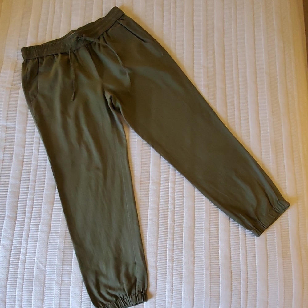 Women's J Crew linen joggers